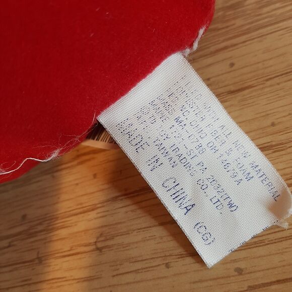 2001 TB Toy Trading 12" White Christmas Bear Plush Stuffed Animal Holiday Toy - Picture 7 of 10